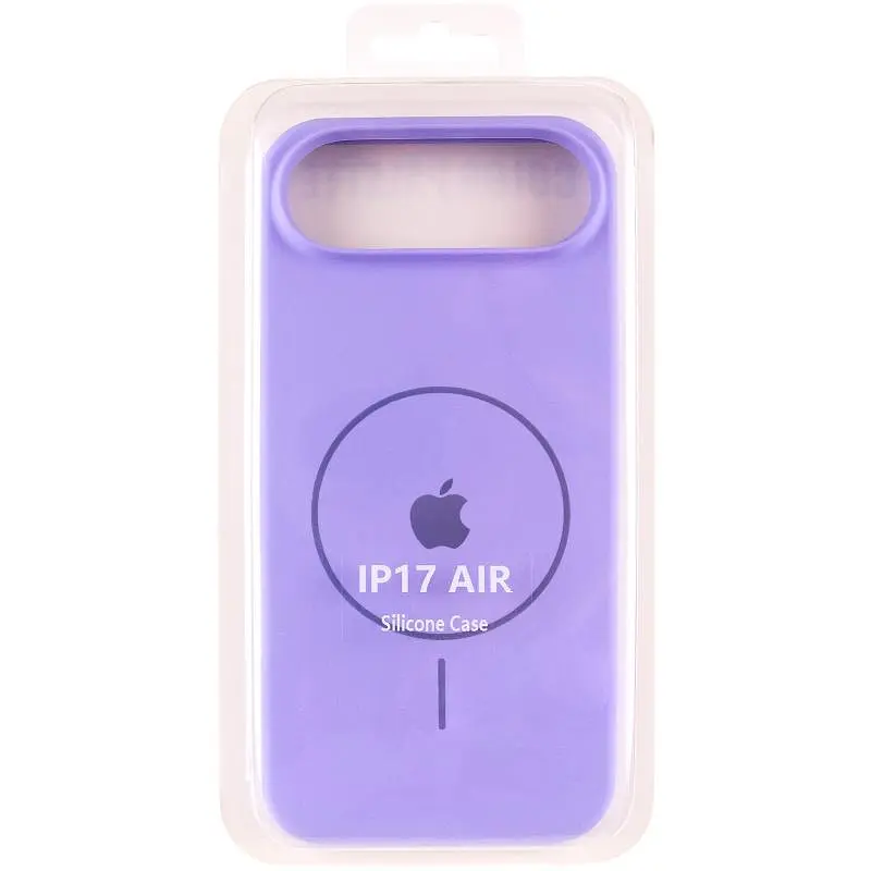 Чехол Epik Silicone Case Full Protective (AA) V2 with MagSafe для Apple iPhone 17 Air (6.5) Сиреневый / Dasheen - фото 6