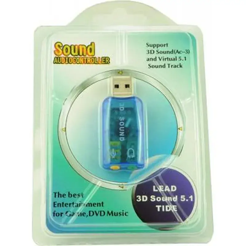 Звукова плата Atcom USB-sound card (5.1) 3D sound (Windows 7 ready) (7807) - фото 4