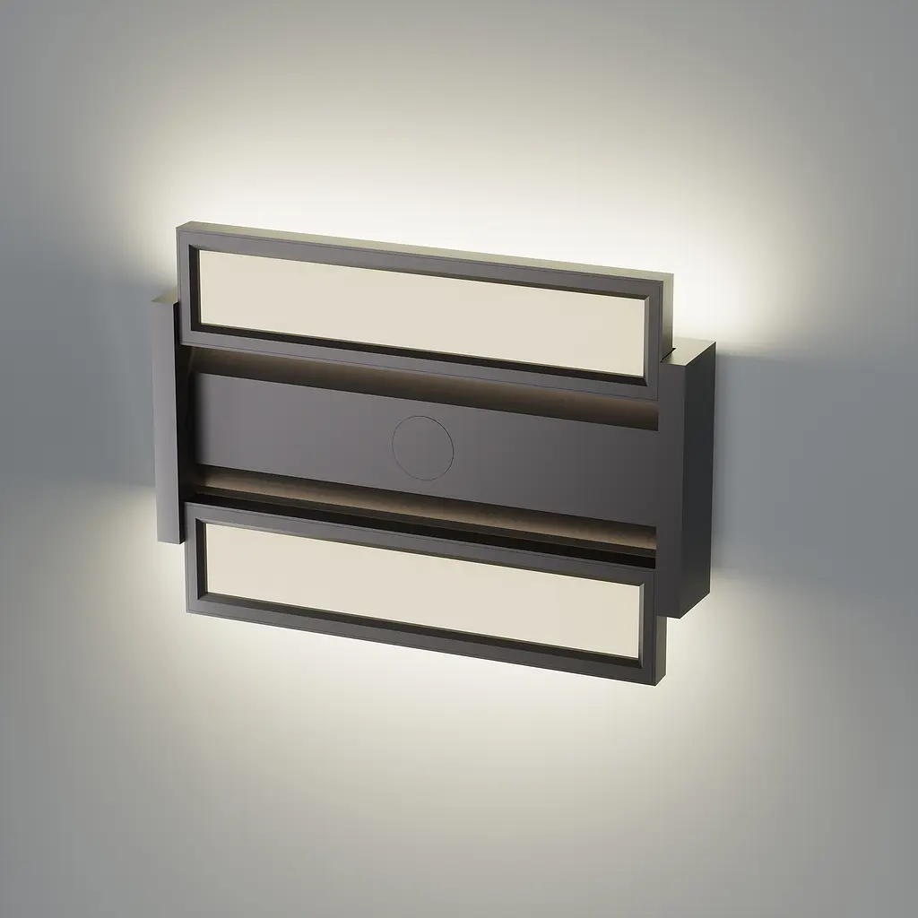 LED світильник настінний з сенсором Videx WL01, 12W 2800-4000-6000K чорний (28723-000) - фото 3