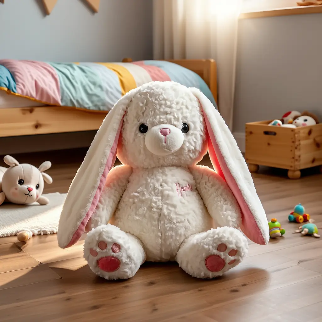 Мягкая игрушка-плед и подушка 3 в 1 Зайчик плед в игрушке 35×32×40 (см) Белый Colorful Home 509-9W - фото 2