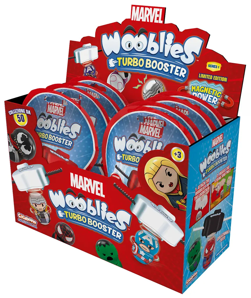 Магнітні фігурки з лончером у пакеті 2шт Marvel Wooblies (6634809) - фото 4