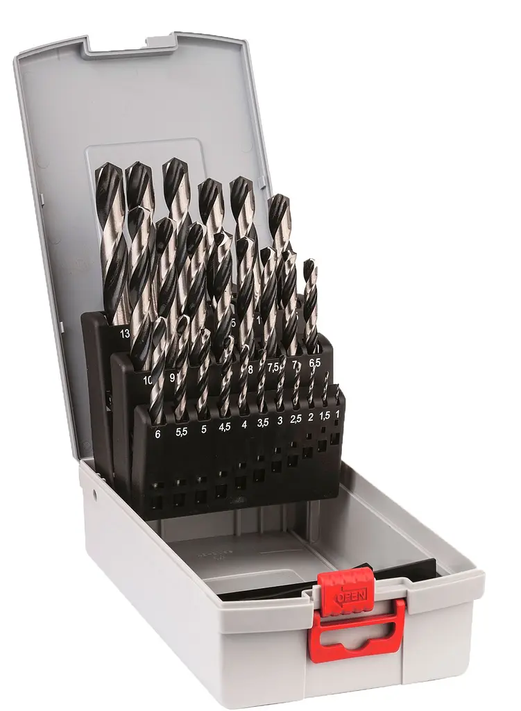 Набір свердел спіральних Bosch HSS PointTeQ ProBox, 1-13 мм, 25 шт