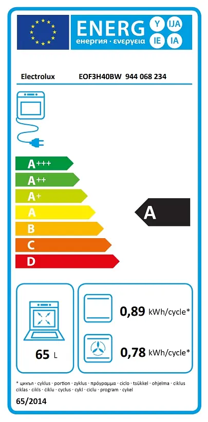 Духова шафа електрична Electrolux EOF3H40BW - фото 9