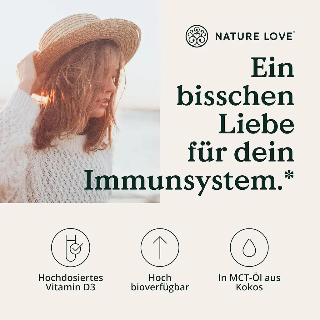 Витамин D3 NATURE LOVE 1000 (50 мл жидкости), лабораторно-протестированная формула 5000 МЕ на каплю, в масле МСТ из кокоса, витамин D, в - фото 3