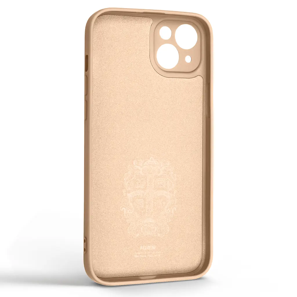 Силиконовый чехол для Apple iPhone 14 Plus, Icon Ring, пудровый, панель-накладка, с кольцом-подставкой на 360°, противоударный, возможность использования магнитных держателей, ArmorStandart (ARM68699) - фото 2
