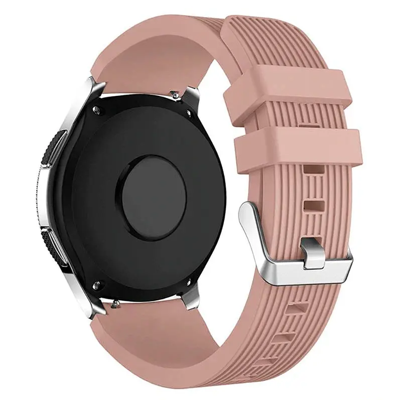 Силиконовый ремешок Watchbands Galaxy для Samsung Gear S3 Samsung Galaxy Watch 46mm - бежевый (WB001GALAXYBEIGE) - фото 3