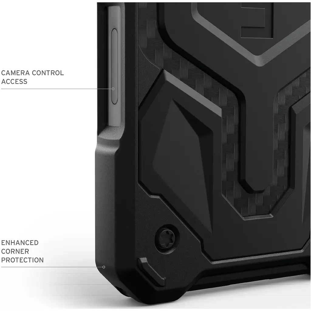 Оригинальный противоударный чехол UAG Monarch Pro MagSafe для iPhone 16 Plus Carbon Black 114455114242 - фото 2