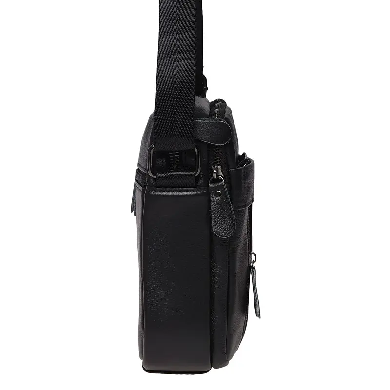 Чоловіча шкіряна сумка Borsa Leather K11169a-black - фото 5