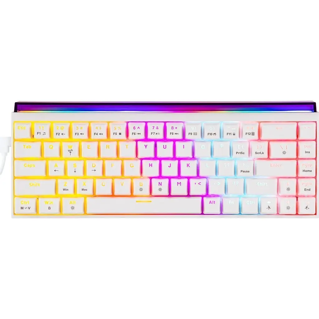 Клавіатура Ajazz NK68 Red Switch UA White (NK68-R-W) [156871] - фото 2