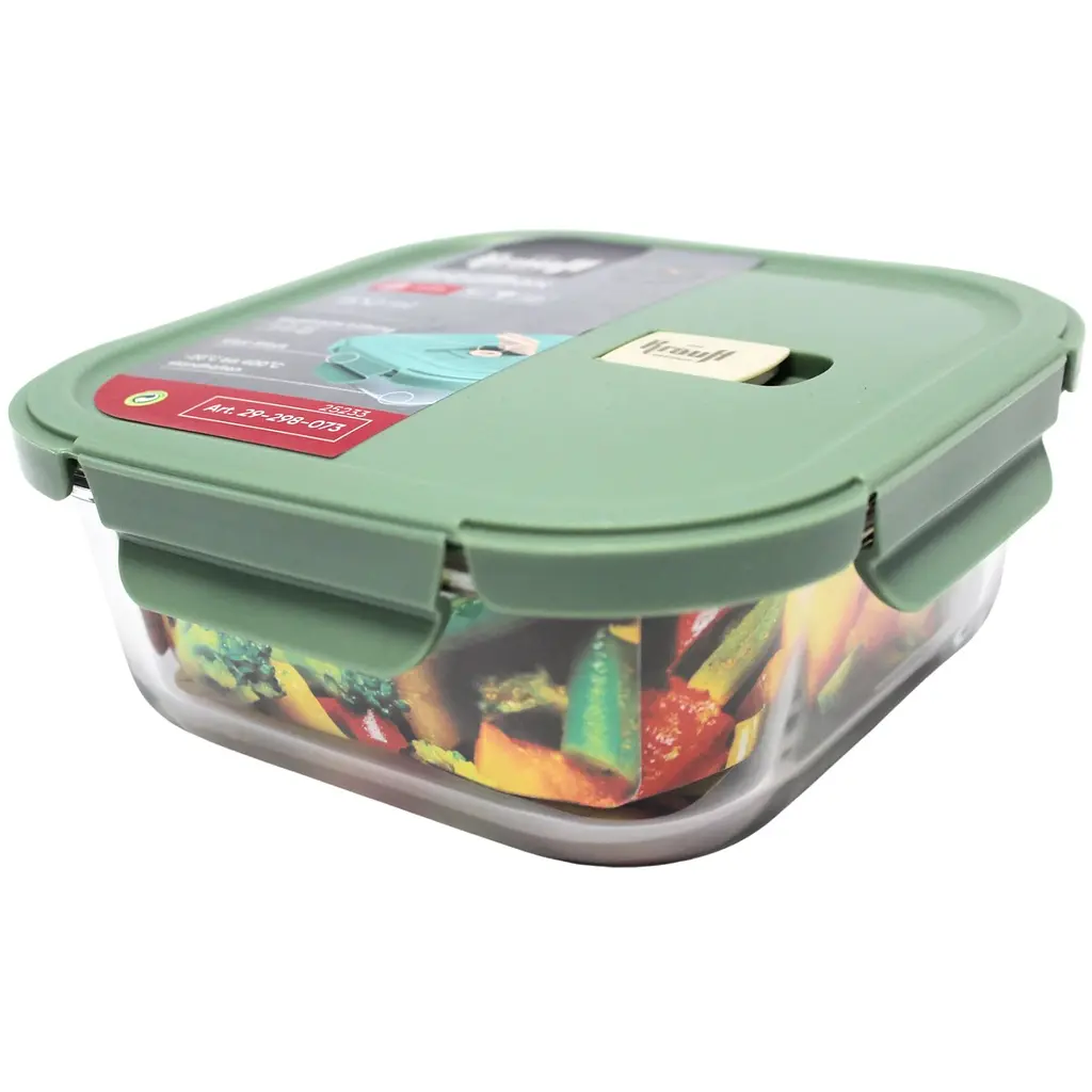 Контейнер для продуктів Krauff з кришкою 1.1 л 185х185х75 мм (29-298-073)