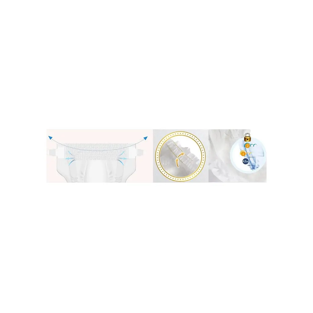Підгузки Unijoy baby Premium XL 5 (12-17 кг) 40 шт (6973920542452) - фото 5