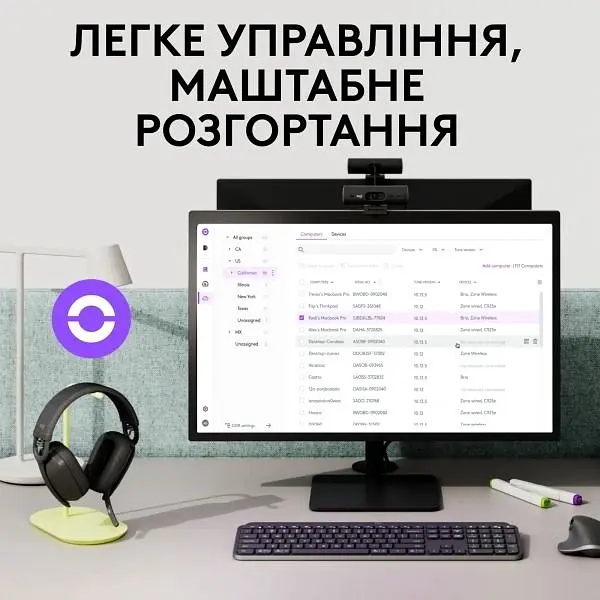 Bluetooth-гарнітура Logitech Zone Vibe Wireless UC Graphite (981-001199) - фото 5