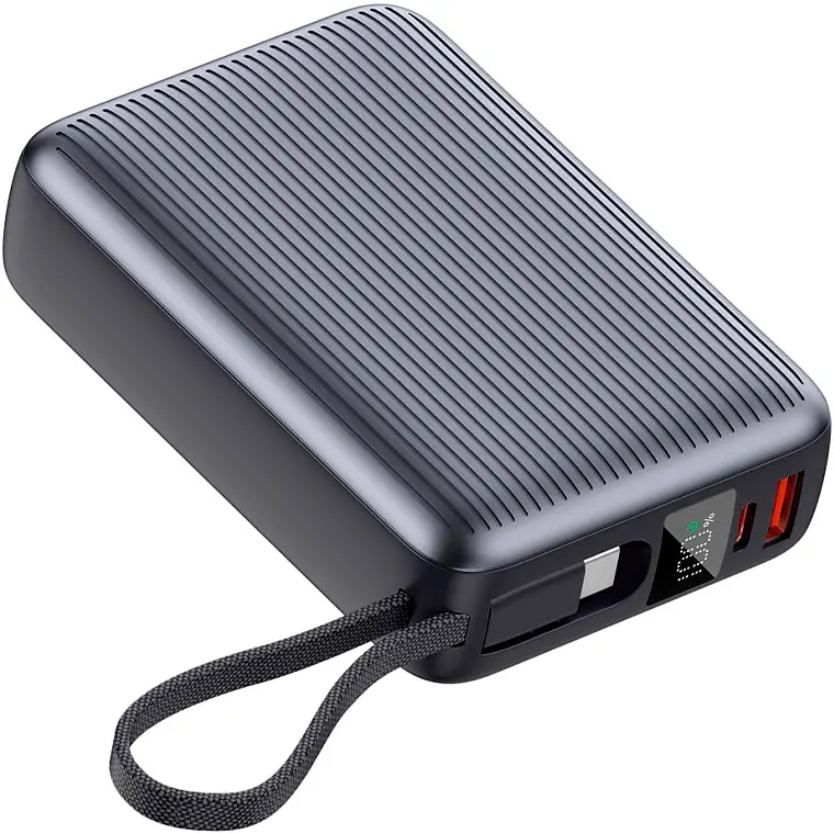 Power Bank Sigma X-power SI20A5QLX 20000mAh 45W Built-In USB-C Cable gray UA - фото 4