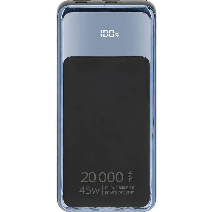 Павербанк Rivacase Black-blue 20 000 mAh / 45 Вт (VA1075) - фото 2