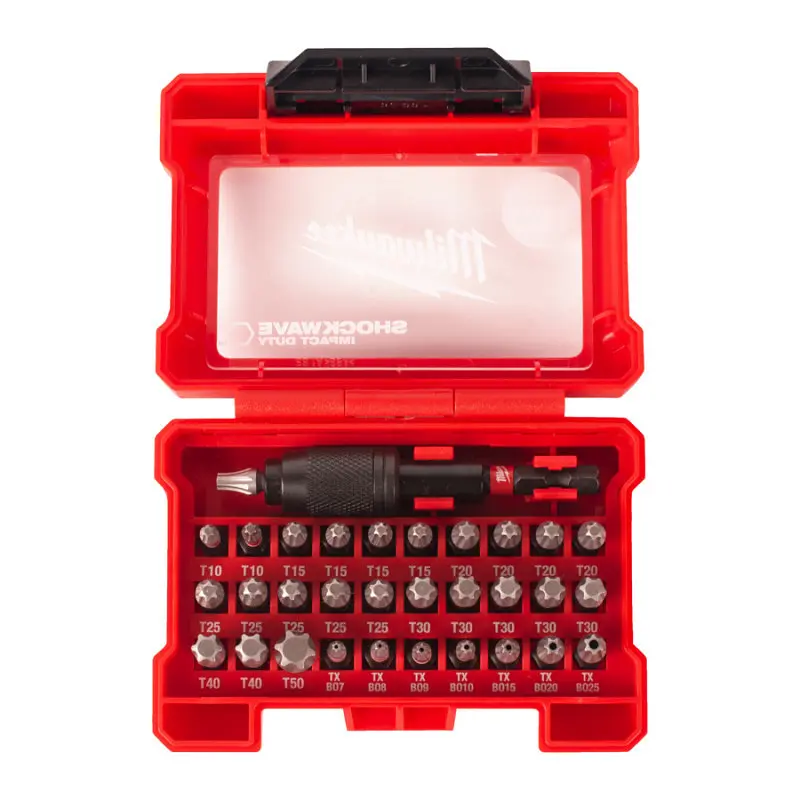 Набір біт SHOCKWAVE MILWAUKEE TORX, (32 шт) пластиковий кейс