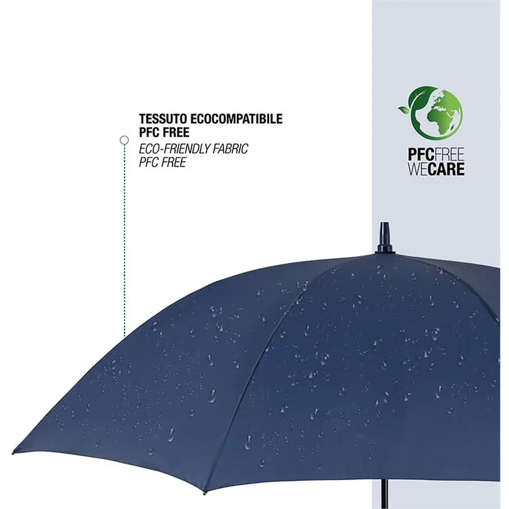 Зонтик-трость Perletti Golf XXL с системой антивитер темно-синий (P96020-02) - фото 5
