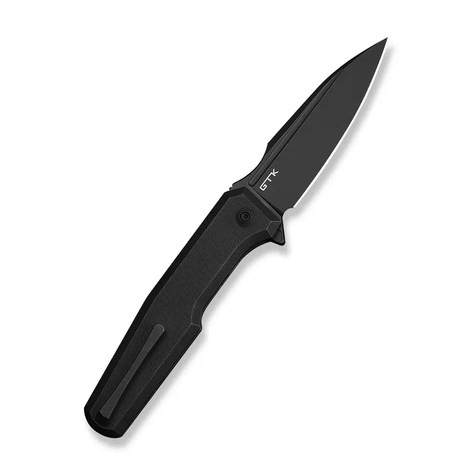 Ніж складаний туристичний Weknife Dressytak (8.6 см) Bohler M390 / Titanium чорний - фото 2