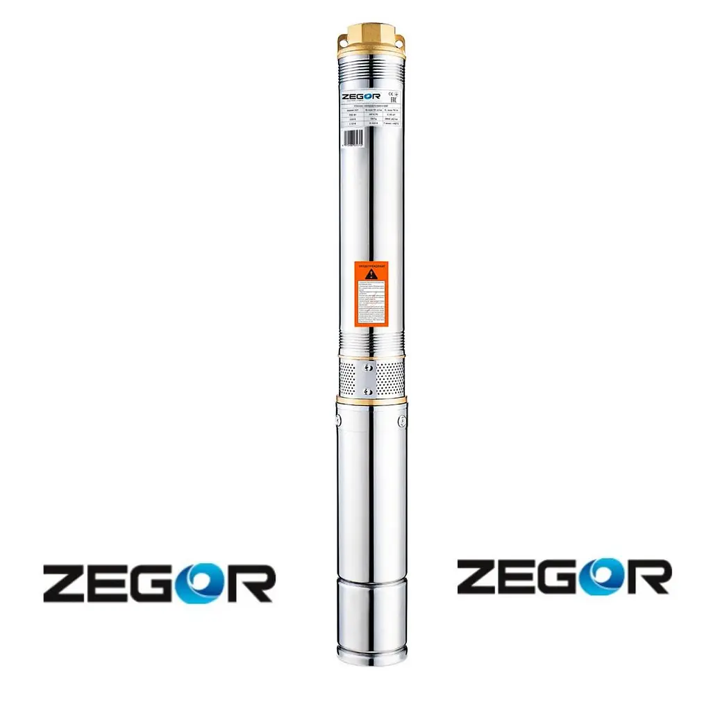 Насос глибинний відцентровий Zegor 3,5SDM309-0.55 кабель 8 м + ремкомплект 30412 - фото 2