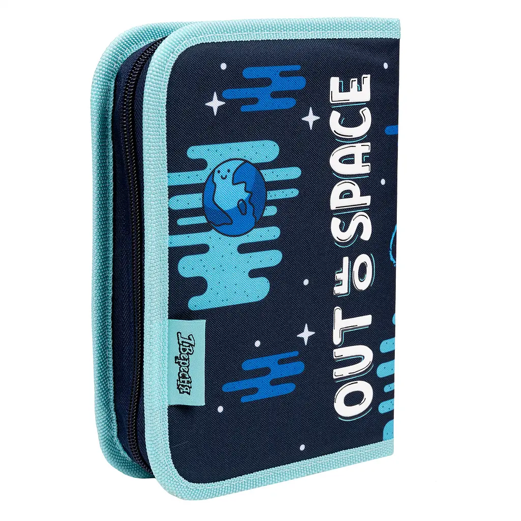 Шкільний пенал твердий 1Вересня одинарний з двома клапанами HP-04 Out Of Space - фото 2