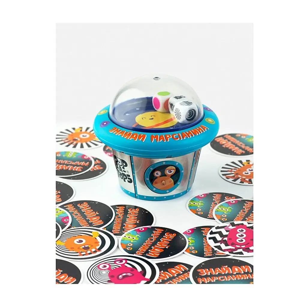 Настільна гра Fun Games Shop Pop-A-Tops: Знайди марсіанина (Pop-A-Tops: Match a Martian) (укр.) (FGS62) - фото 3