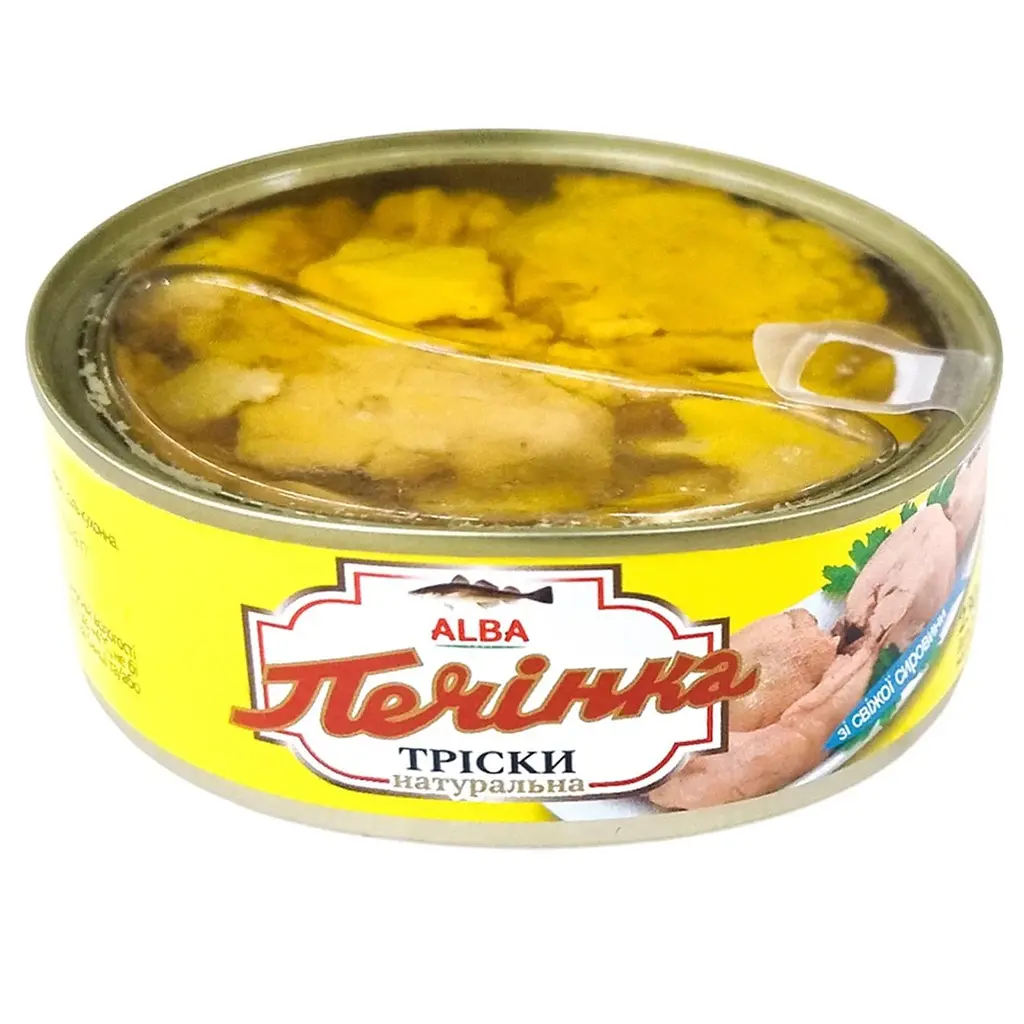 Печінка тріски Alba натуральна 230 г