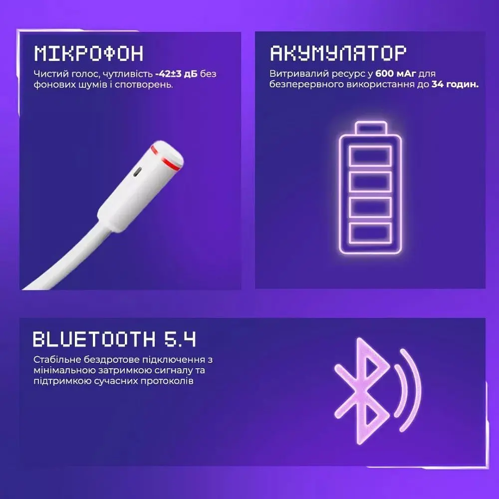 Ігрові навушники Proove Gaming Bliss (APP) Black (GHBLPP010001) [152660] - фото 7
