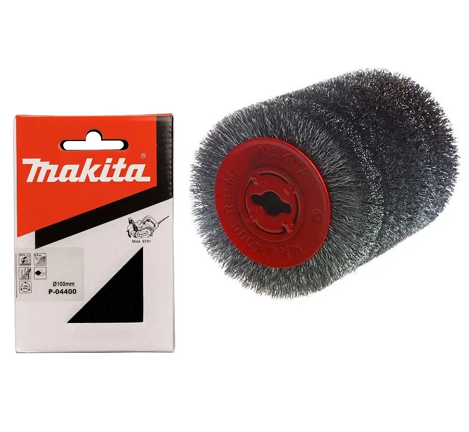 Щітка дротяна сталева універсальна 100х120 мм для Makita 9741 (P-04400) - фото 5