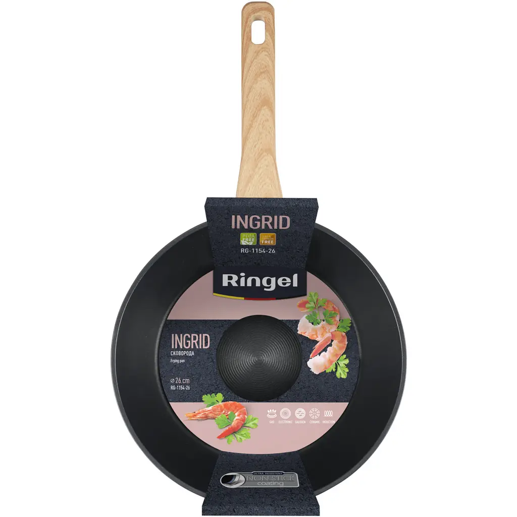Сковорода Ringel Ingrid глибока 26 см (RG-1154-26) - фото 4
