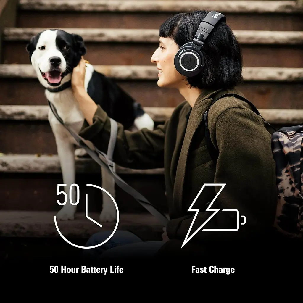 Навушники Audio-Technica ATH-M50xBT2 Black - фото 3