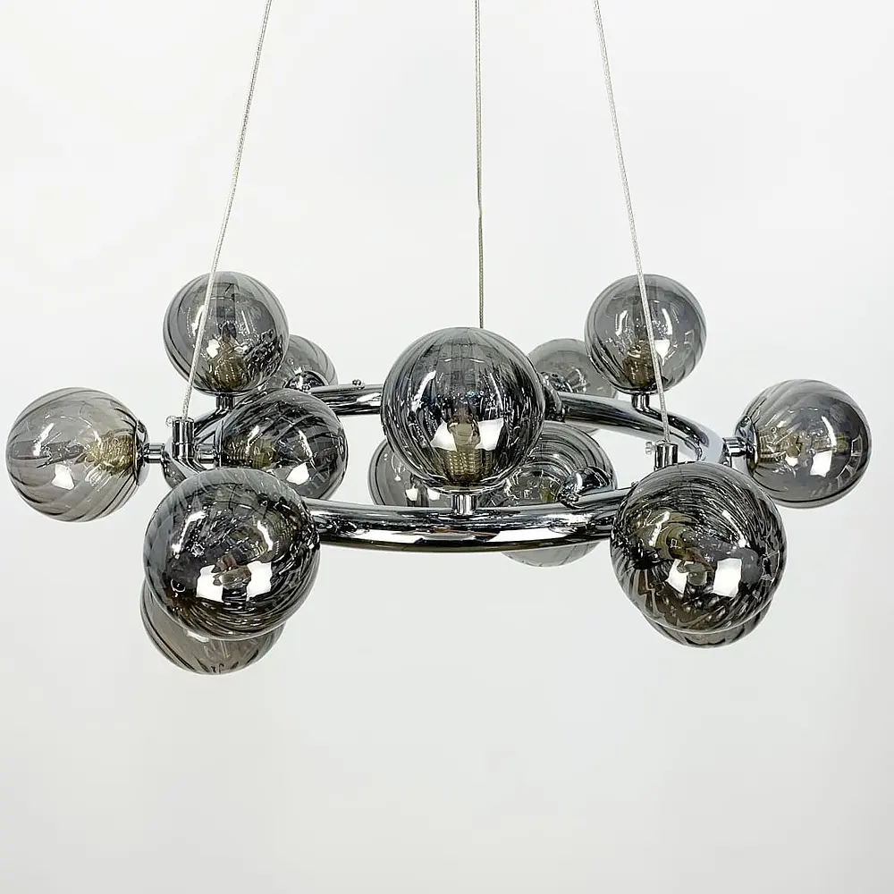 Подвесная люстра в хроме Arte Lamp Bolla Line.F MJ 17-600 CH+GR - фото 2