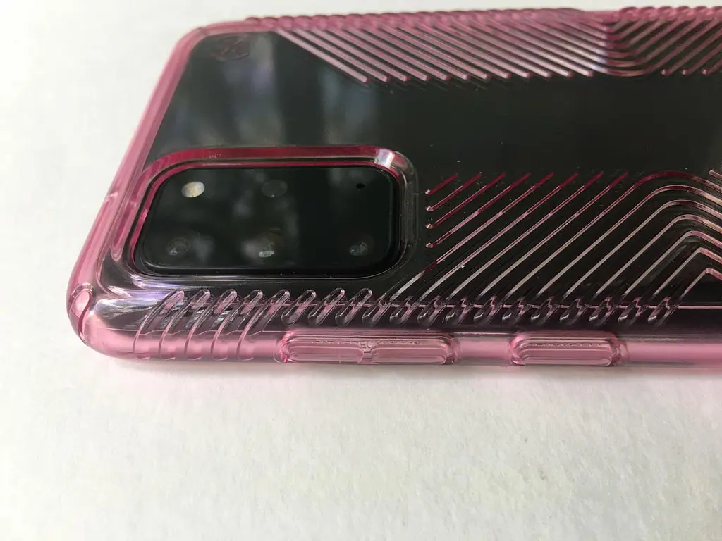 Чохол прозорий протиударний Speck Presidio Perfect Clear Grip Samsung Galaxy S20 Plus (6.7") Pink - фото 3