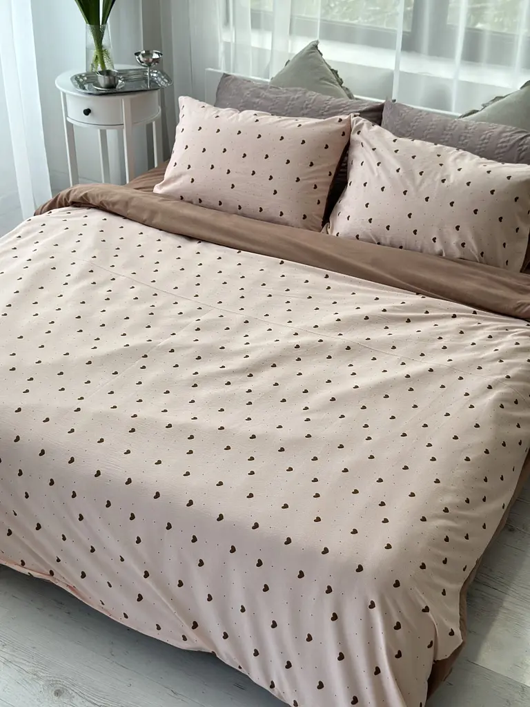 Постільна білизна євро Dushka Home Муслін 41039 200х220 см - фото 3