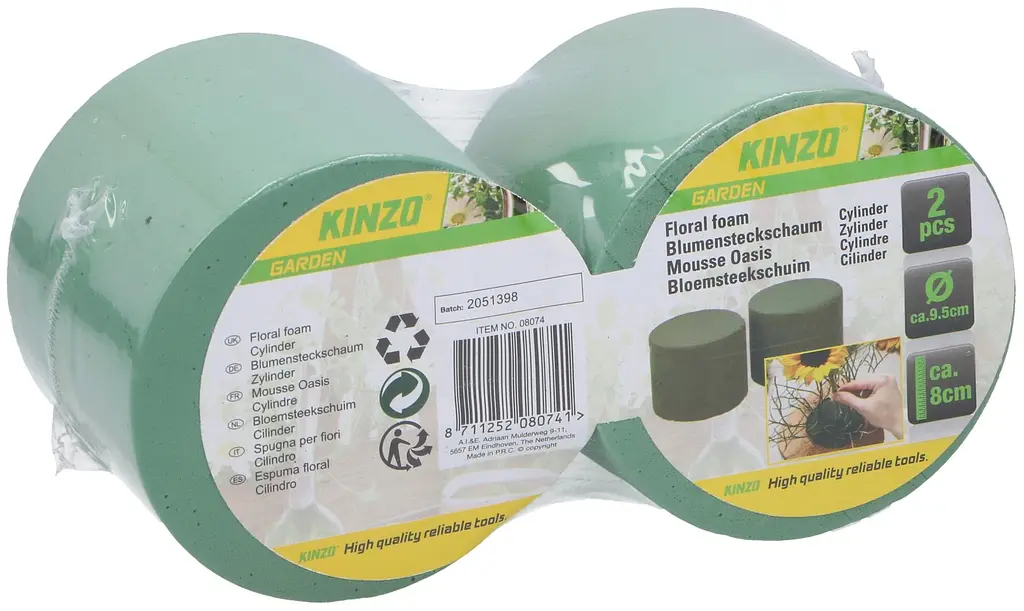 Пена флористическая Kinzo Garden 9.5х8 см 2 шт. - фото 2