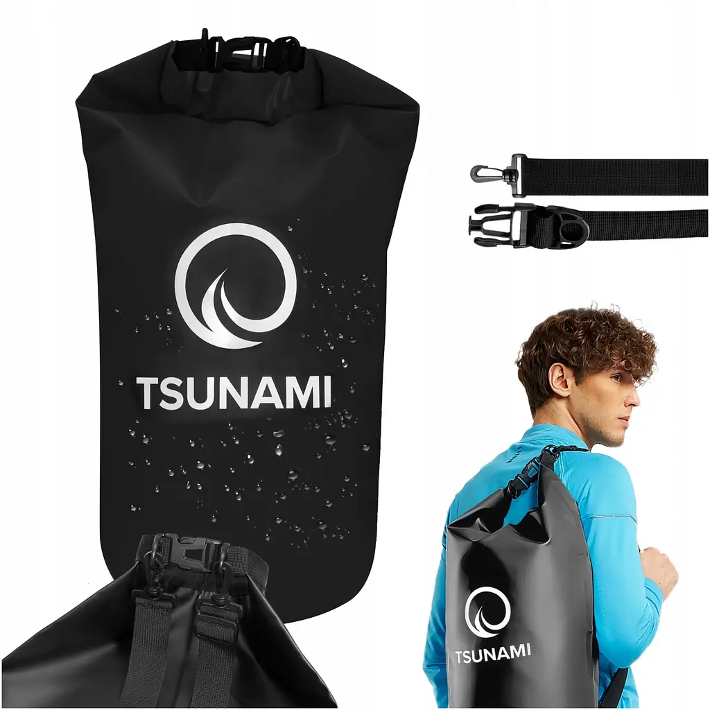 Гермомішок TSUNAMI Dry Pack 20 л водозахисний TS014 (P-5905973400015) - фото 5