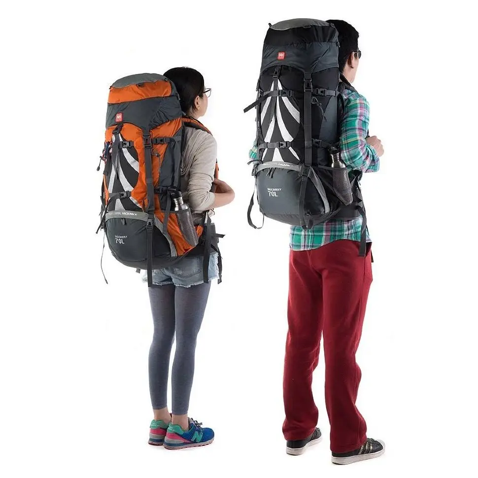 Рюкзак туристичний Naturehike NH70B070-B, 70 л + 5 л, помаранчевий - фото 4