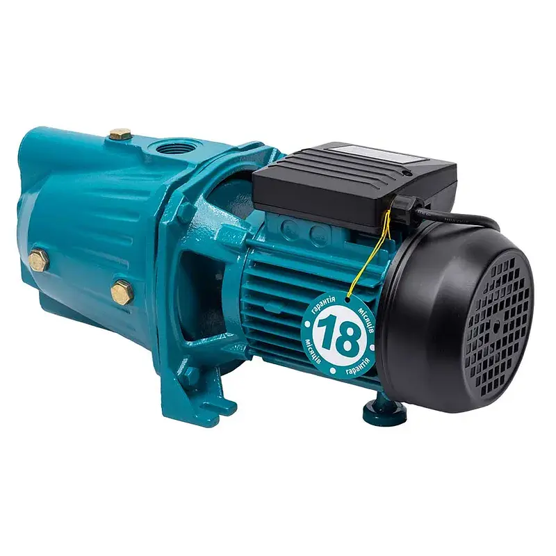 Насос відцентровий самовсмоктуючий 1.1кВт Hmax 55м Qmax 70л/хв AQUATICA JETa100A (775088) - фото 8
