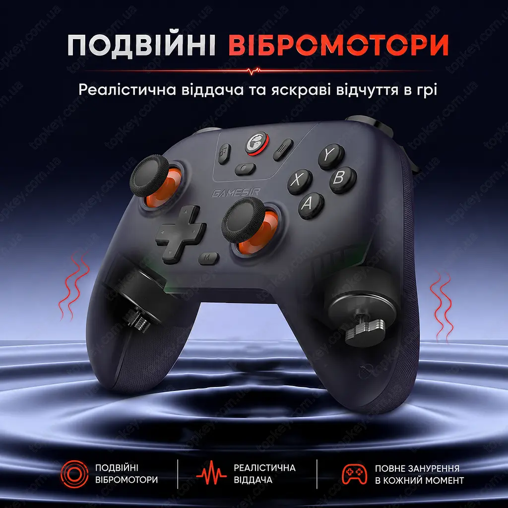 Бездротовий геймпад GameSir T4n Nova Lite для ПК Android iOS Nintendo Switch бездротовий джойстик геймсир ігровий контроллер Холла - фото 4