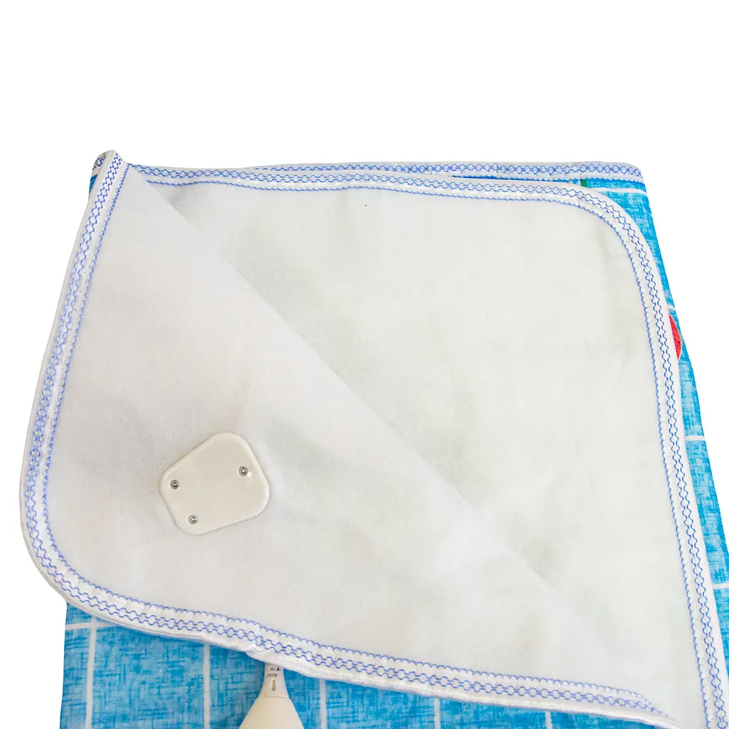 Електричне простирадло двоспальне синє термопростирадло 150х113см 86W Electric Blanket - фото 4