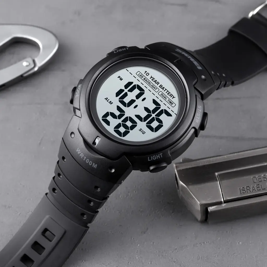 Годинник Skmei Neon 10 Bar Black - фото 8