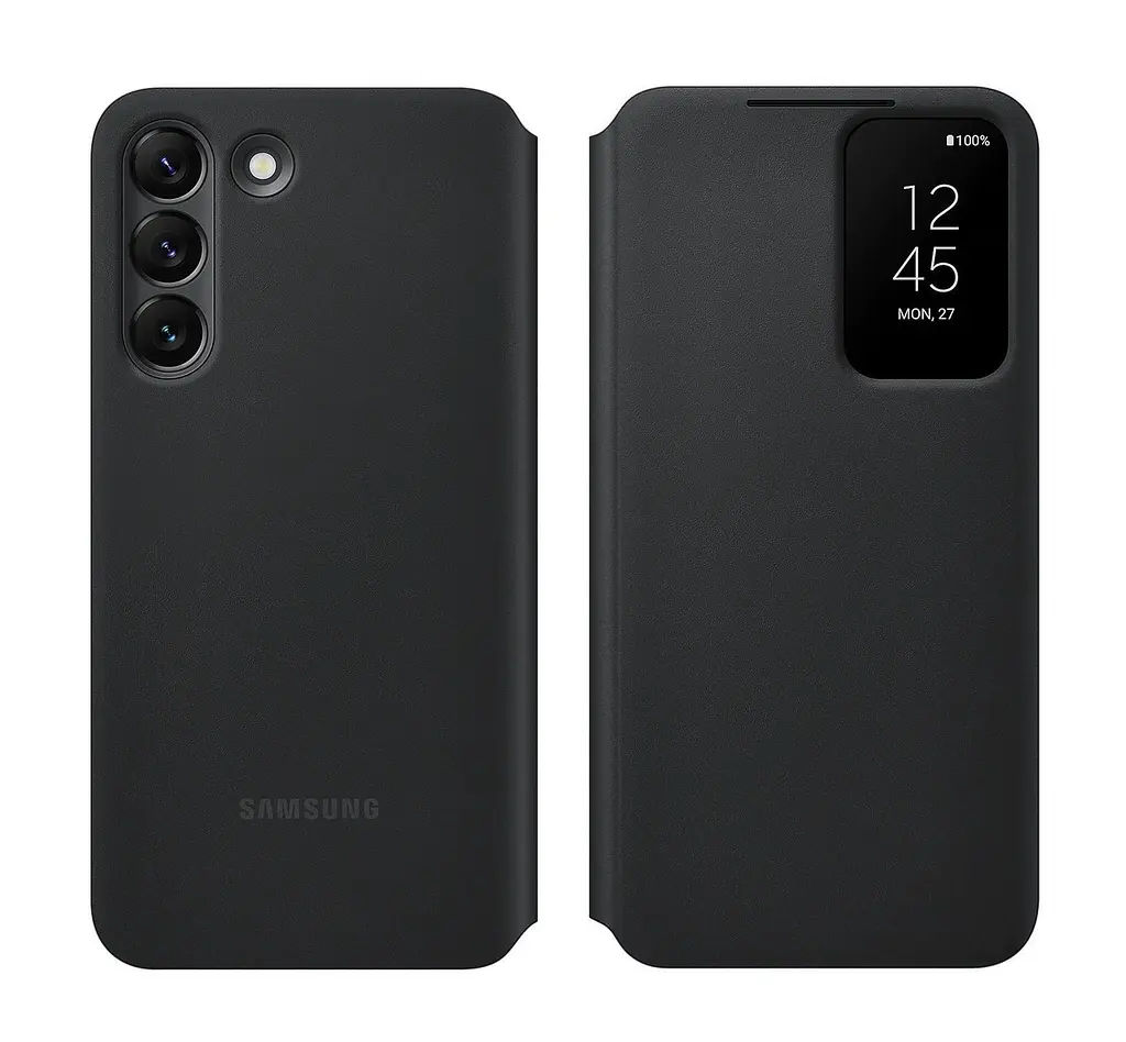 Оригінальний чохол-книжка для Samsung Galaxy S22 Plus Smart Clear View Cover Чорний EF-ZS906CBEGRU S906 - фото 6