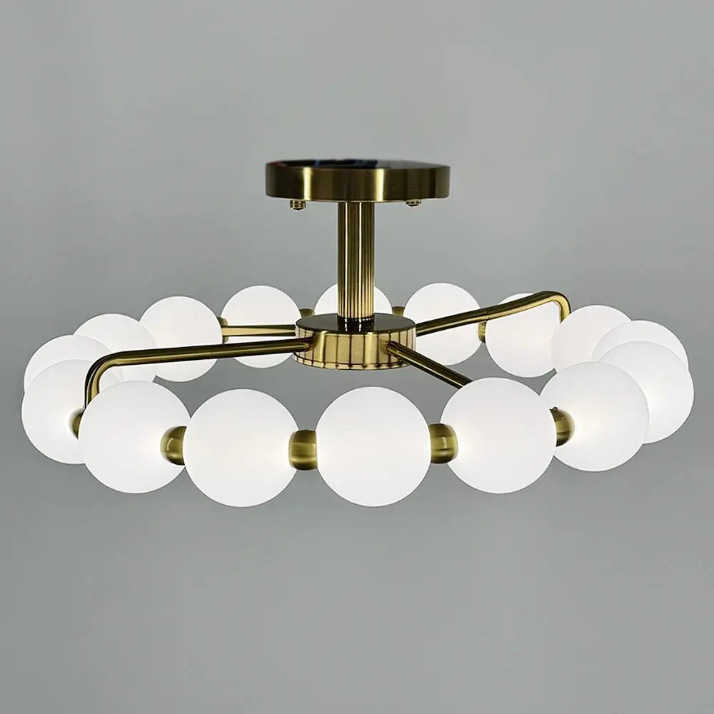 Потолочная люстра в виде кольца из полимерных шариков Ø 50 см Ст. 993-510 AB | Line F - фото 3