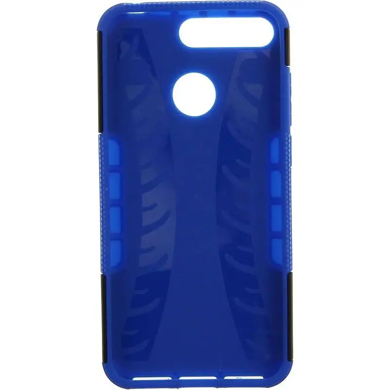 Чехол-накладка Toto Dazzle Kickstand 2 in 1 Case HuAwei Y6 2018 Blue - фото 3