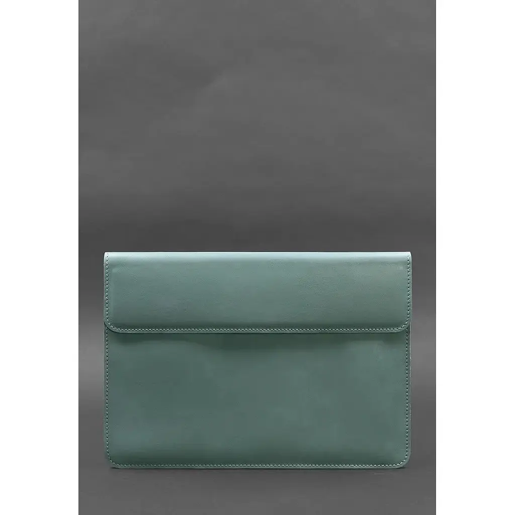 Шкіряний чохол-конверт BlankNote на магнітах для MacBook 14 Бірюзовий - фото 5