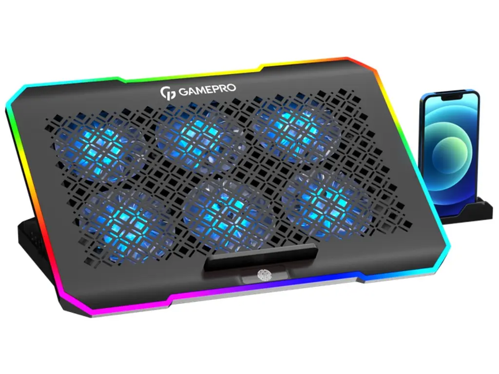 Охолоджувальна підставка для ноутбука до 15,6 дюймів GamePro GPCP-660 6xfans