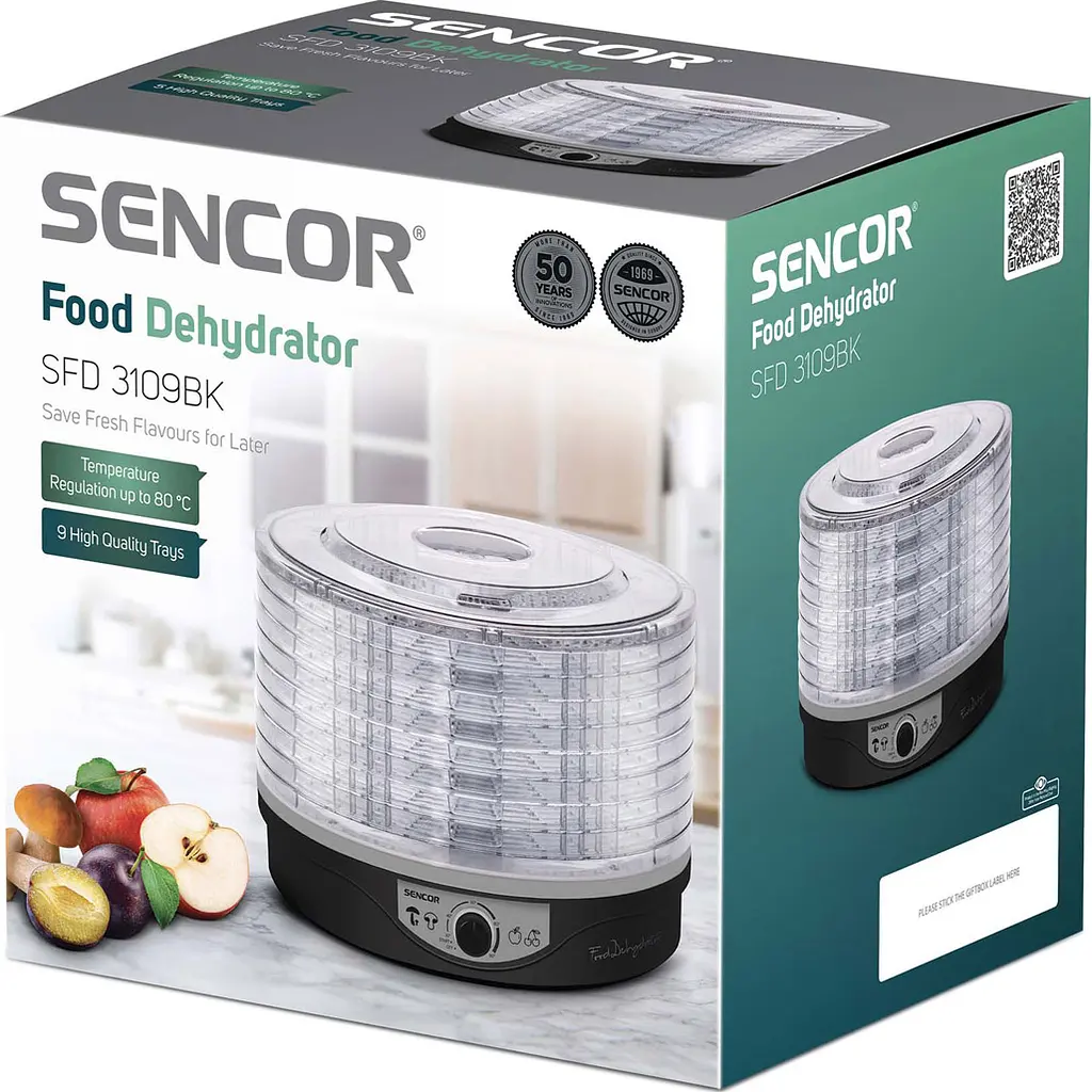 Сушарка для овочів і фруктів Sencor SFD 3109BK [103288] - фото 8