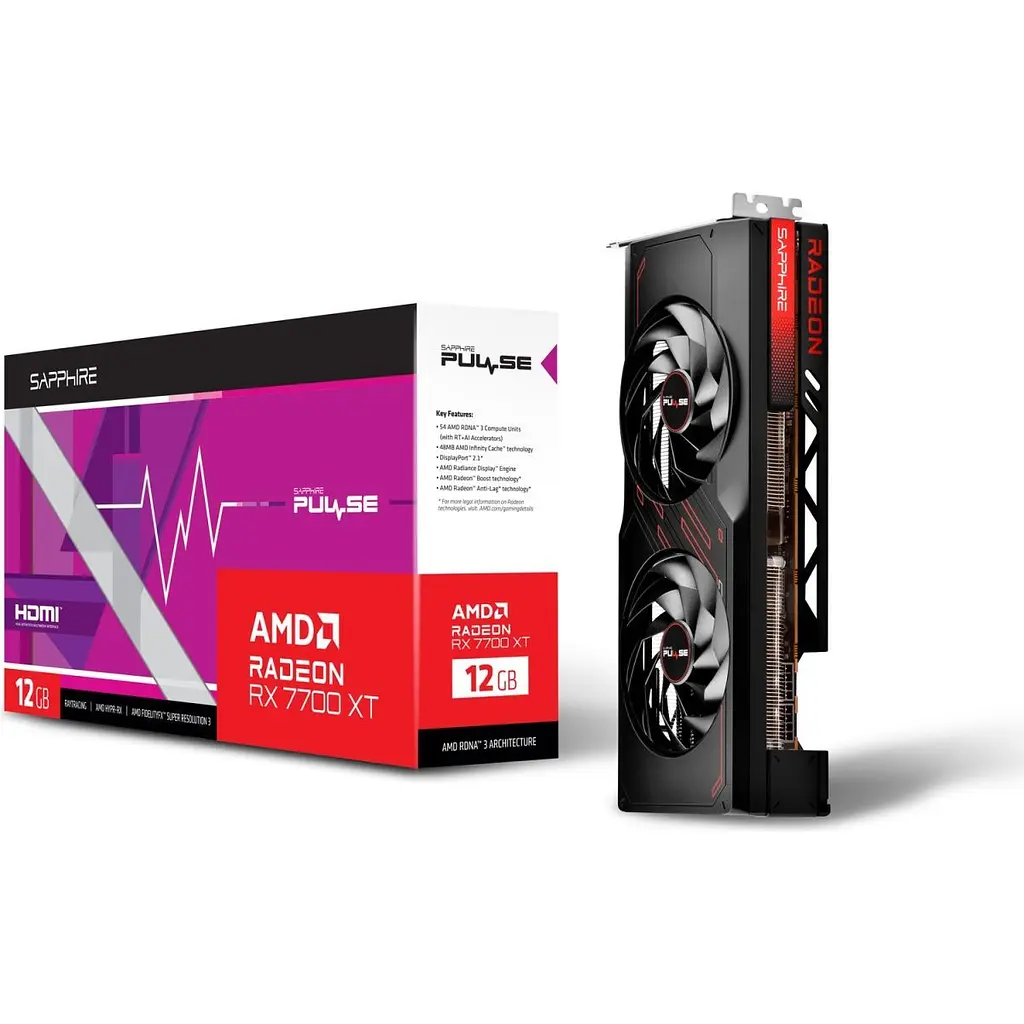 Відеокарта Sapphire Radeon RX 7700 XT Pulse 12 GB [11335-04-20G] [104751] - фото 2