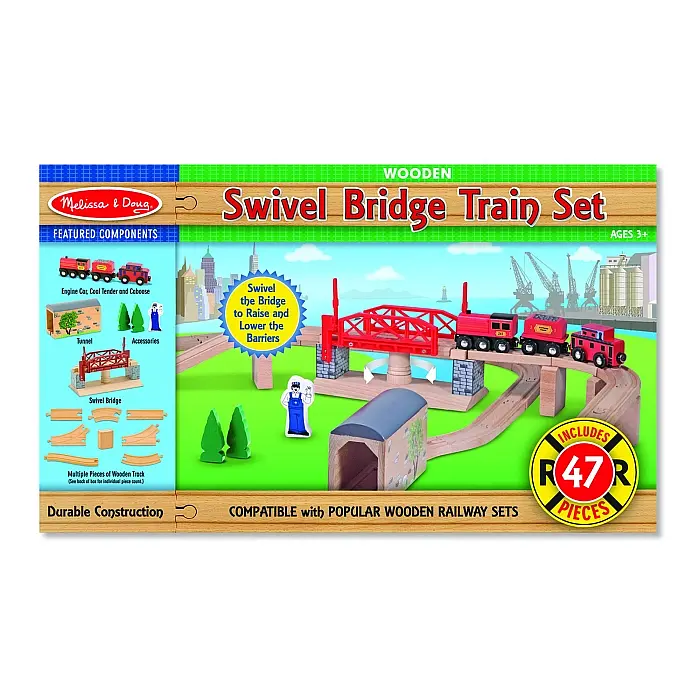 Дерев'яний набір Melissa&Doug Залізнична дорога (MD704) - фото 5
