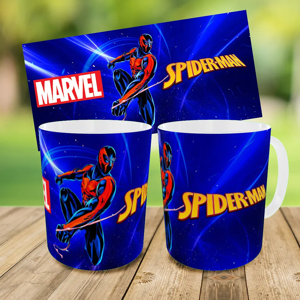 Набір: дитяча сумка-бананка+кружка Людина-павук «Spider-Man» 32х15см, бананка для хлопчика через плече на подарунок (01009) - фото 3