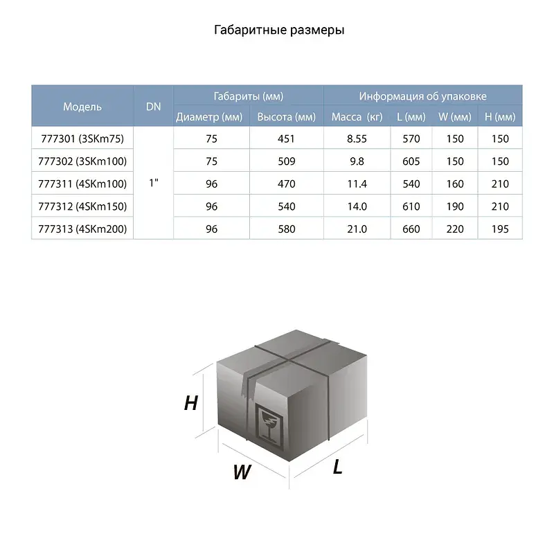 Насос вихровий свердловинний 1.1кВт H 100(38)м Q 45(30)л/хв Ø96мм DONGYIN 4SKm150 (777312) - фото 4