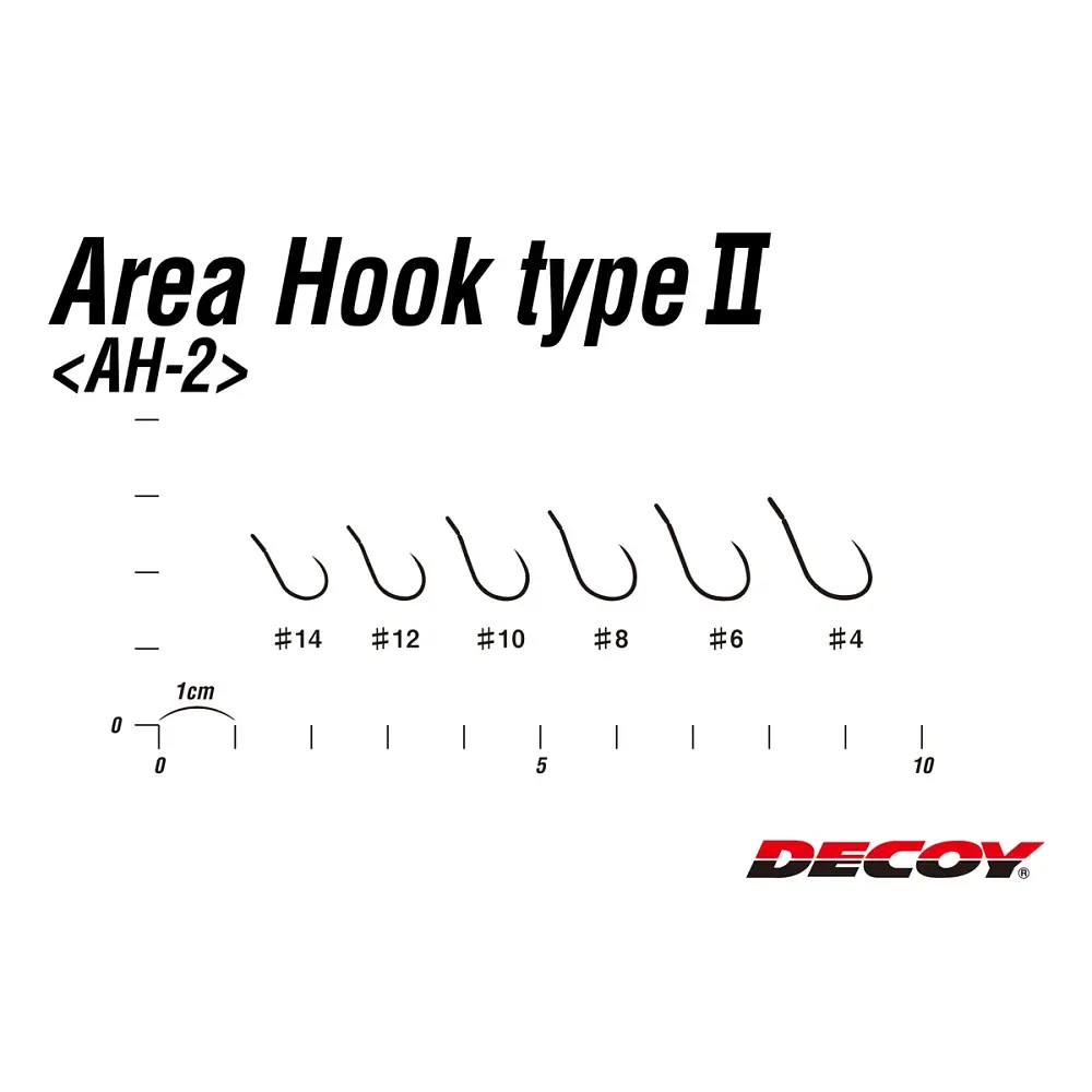 Крючок Decoy Area Hook II Mat Black 12, 8 шт/уп - фото 2